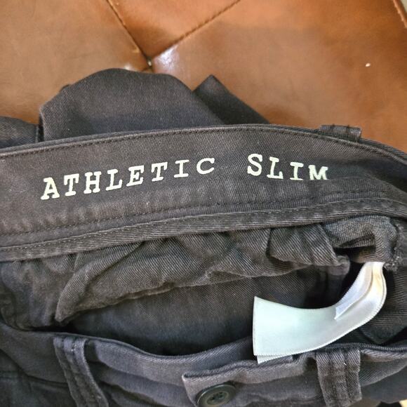 Athletic Slim Chino Pants: COOLMAX Edition Black Coat Charcoal Size 29 X 30 - Picture 11 of 11